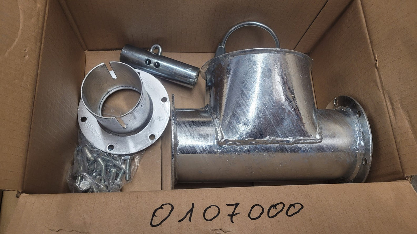 Drive unit 75 mm | Without G motor | 75mm Auger head housing with outlet Ø 150 mm | Agriculture Feed System | Pig Poultry Dairy and Beef