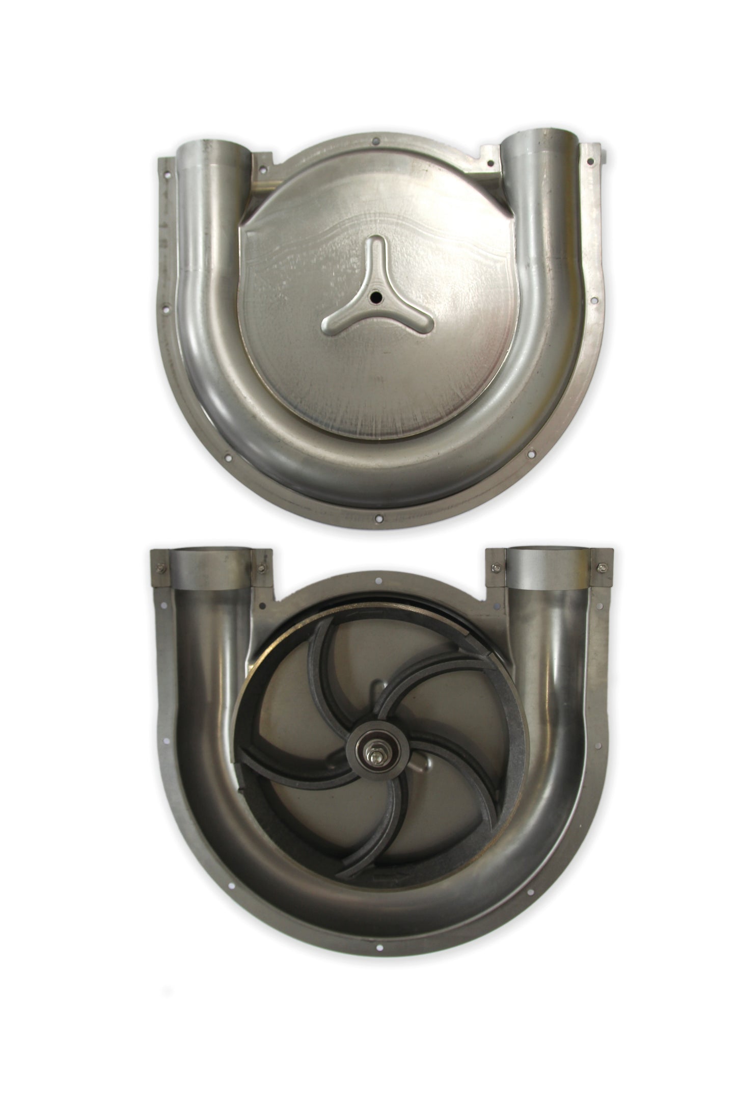 180° corner, Stainless Steel, with stainless steel sheet housing 60mm | Agriculture Feed System