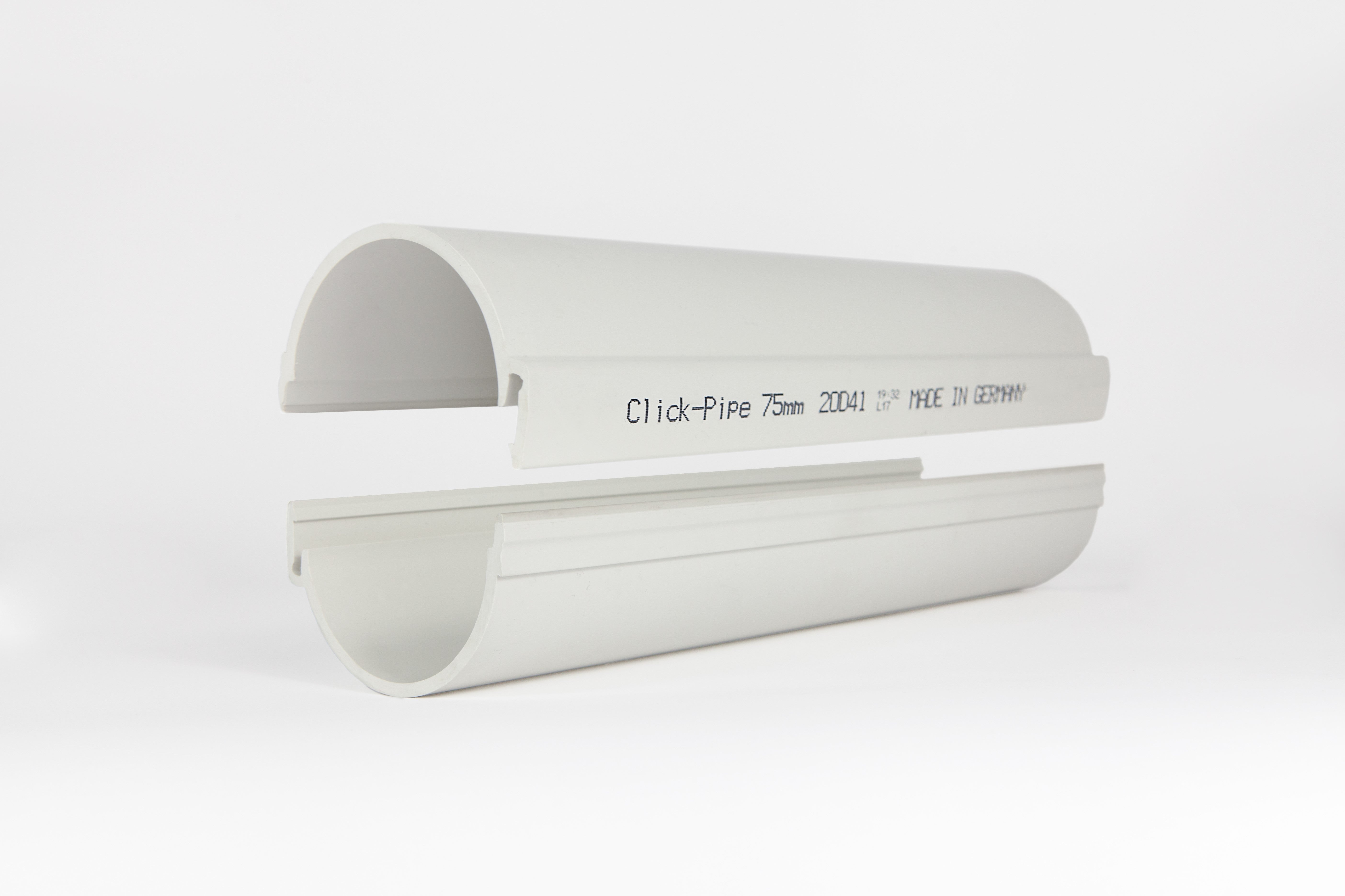 Click Pipe | Repair pipe 75mm | Length: 1000 mm | For Ø 75 mm PVC pipe ...