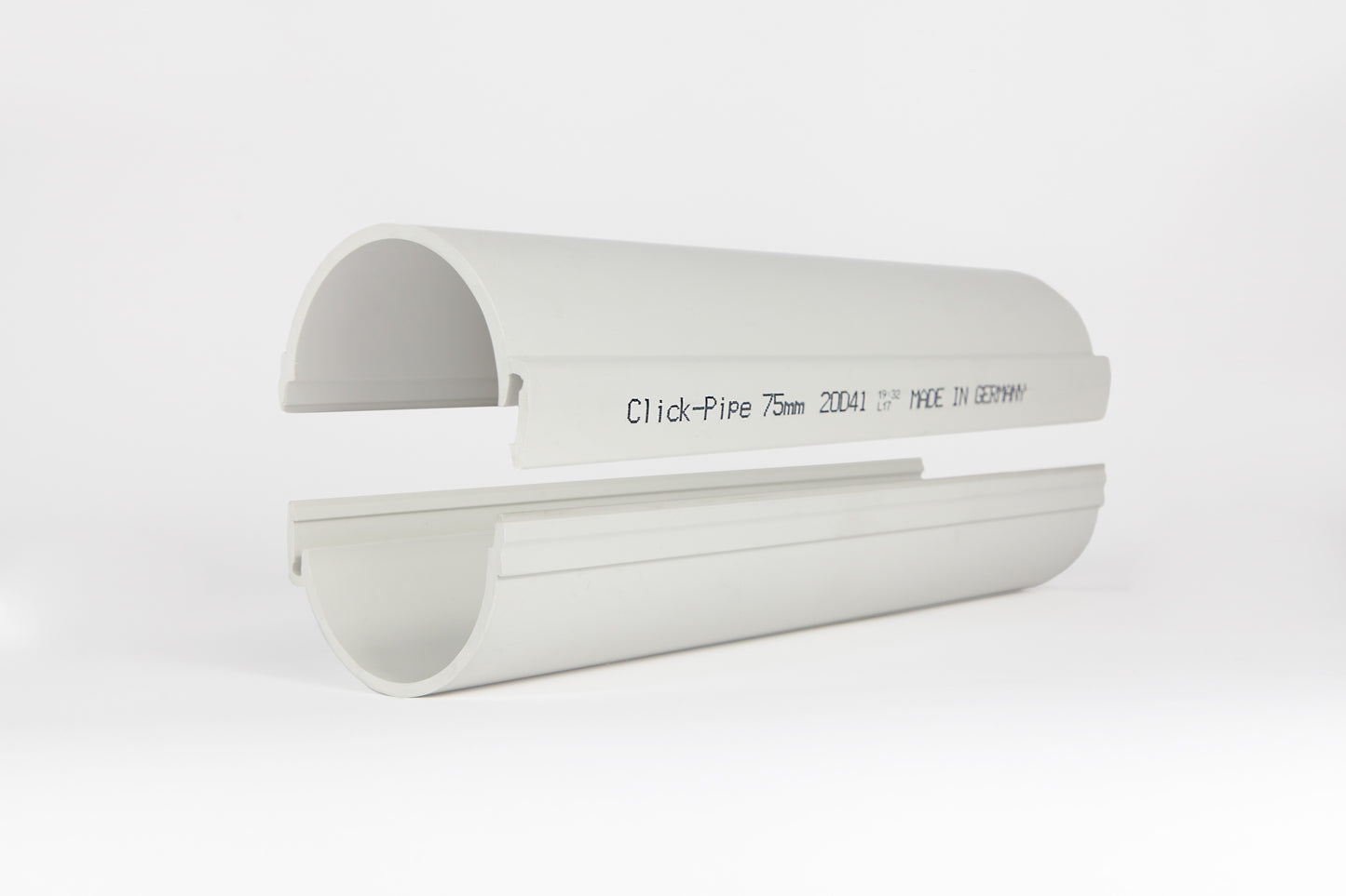 Click Pipe | Repair pipe 75mm | Length: 1000 mm | For Ø 75 mm PVC pipe | Agriculture Feed System | Pig Poultry Dairy and Beef