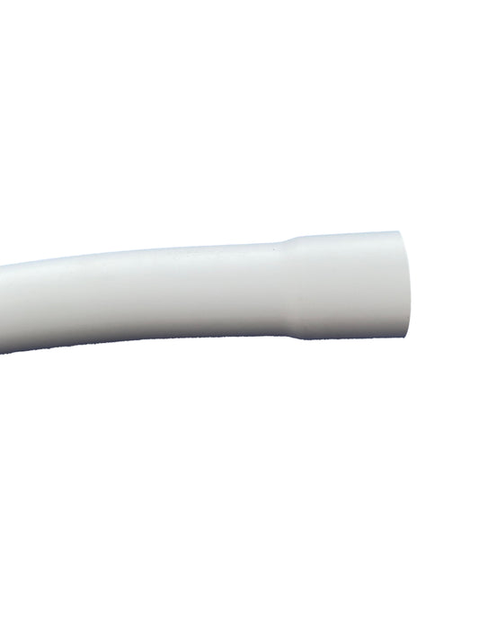 PVC pipe bend 45° short 75mm | Dimensions: 75 x 67.8 mm | Agriculture Feed Systems | Pig, Poultry, Dairy and Beef Sheds