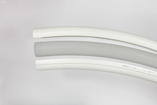 PVC pipe bend 45° long 75mm | Dimensions: 75 x 67.8 mm | Agriculture Feed System | Pig Poultry Dairy and Beef