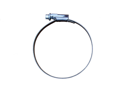 Fixing clamp | Stainless Steel | 89mm | 90 - 110 mm | 12 mm wide | For pipe 89 x 82 mm | Agriculture Feed System | Pig Poultry Dairy and Beef