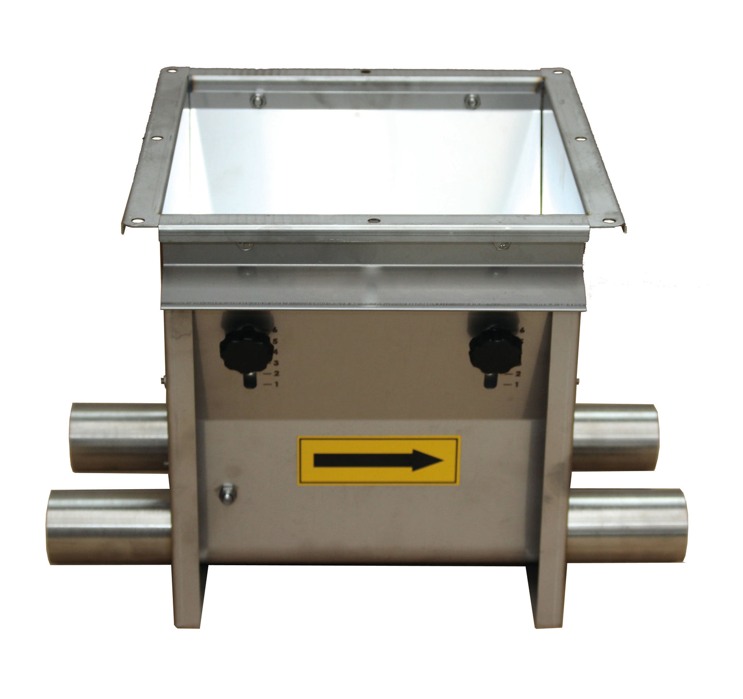 Loading hopper, stainless steel, double-circuit 60mm