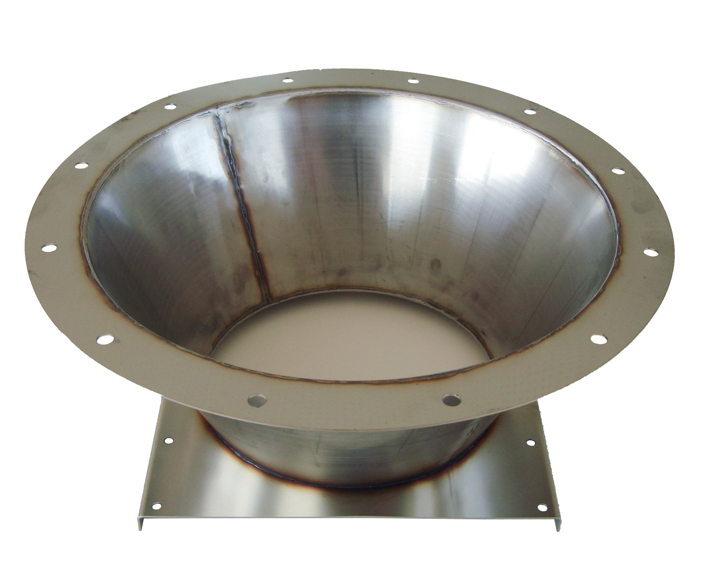Hopper for Silo Connection V2A | Stainless Steel | With horizontal fla ...