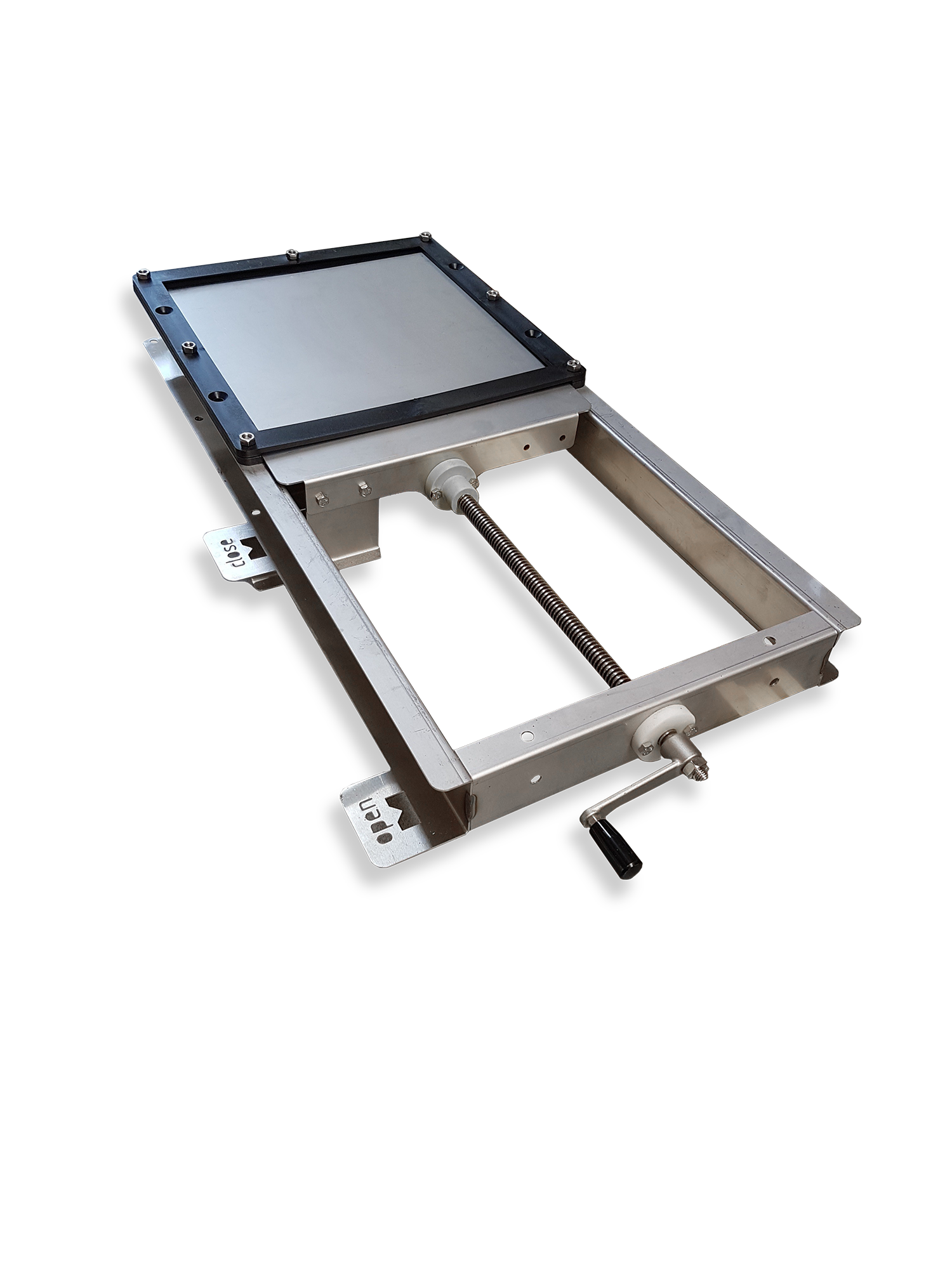 Silo slider 60mm | Remote control for silo hopper on chain with crank ...