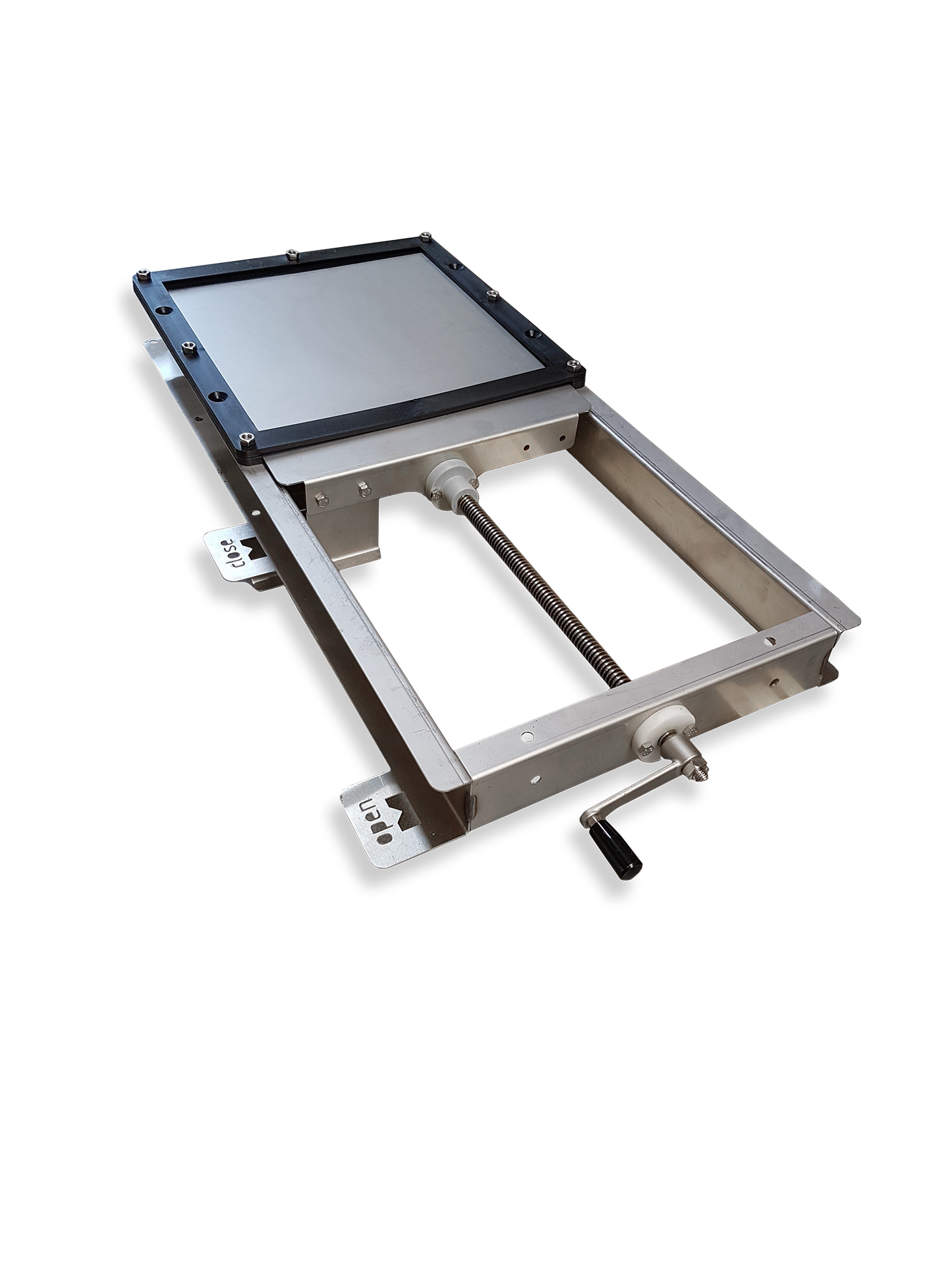 Silo slider 60mm | Remote control for silo hopper on chain with crank, complete