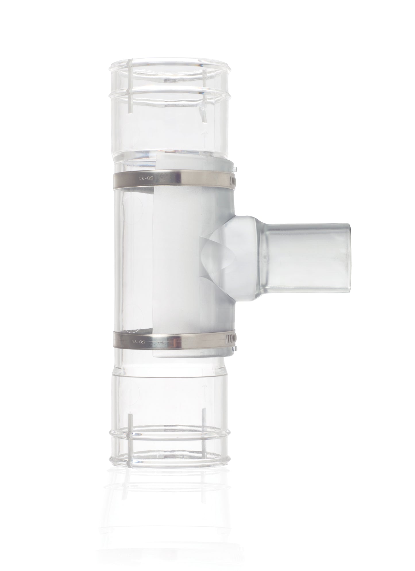 Sensor holder set with control pipe Ø 60 mm | Transparent | Agriculture Feed System | Pig Poultry Dairy and Beef