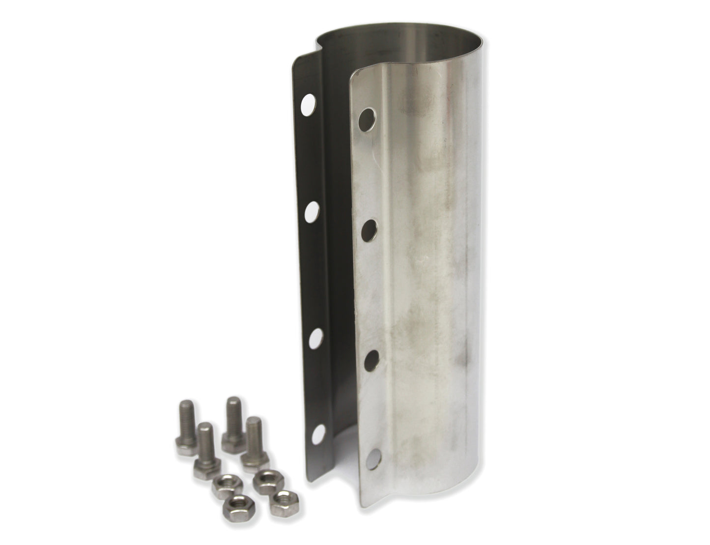 Tube coupler | Stainless Steel | 1-piece | For 80mm Diameter Feed System | Length: 200 mm | Agriculture Feed System | Pig Poultry Dairy and Beef