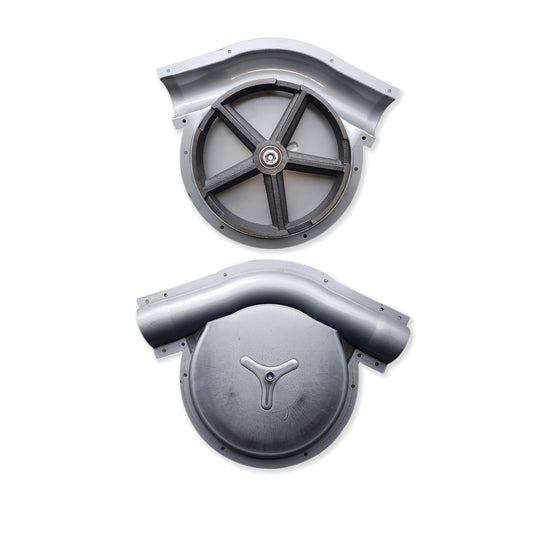 45° sheet metal corner | Stainless Steel | Ø 80mm | Agriculture Feed System | Pig Poultry Dairy and Beef