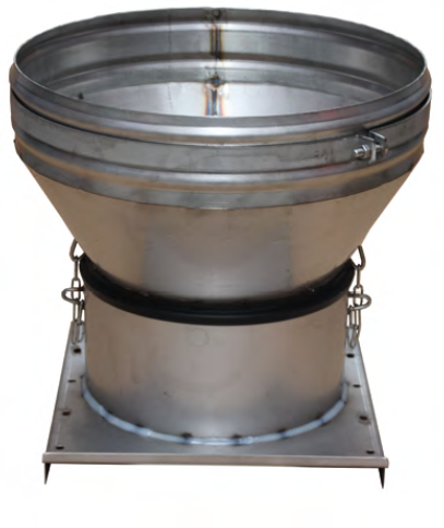 Silo funnel, Stainless Steel | For Trevira Silo 60mm | Available in Ø 300 mm, 350mm, 400mm, 450mm | Agriculture Feed System and Milling Operations