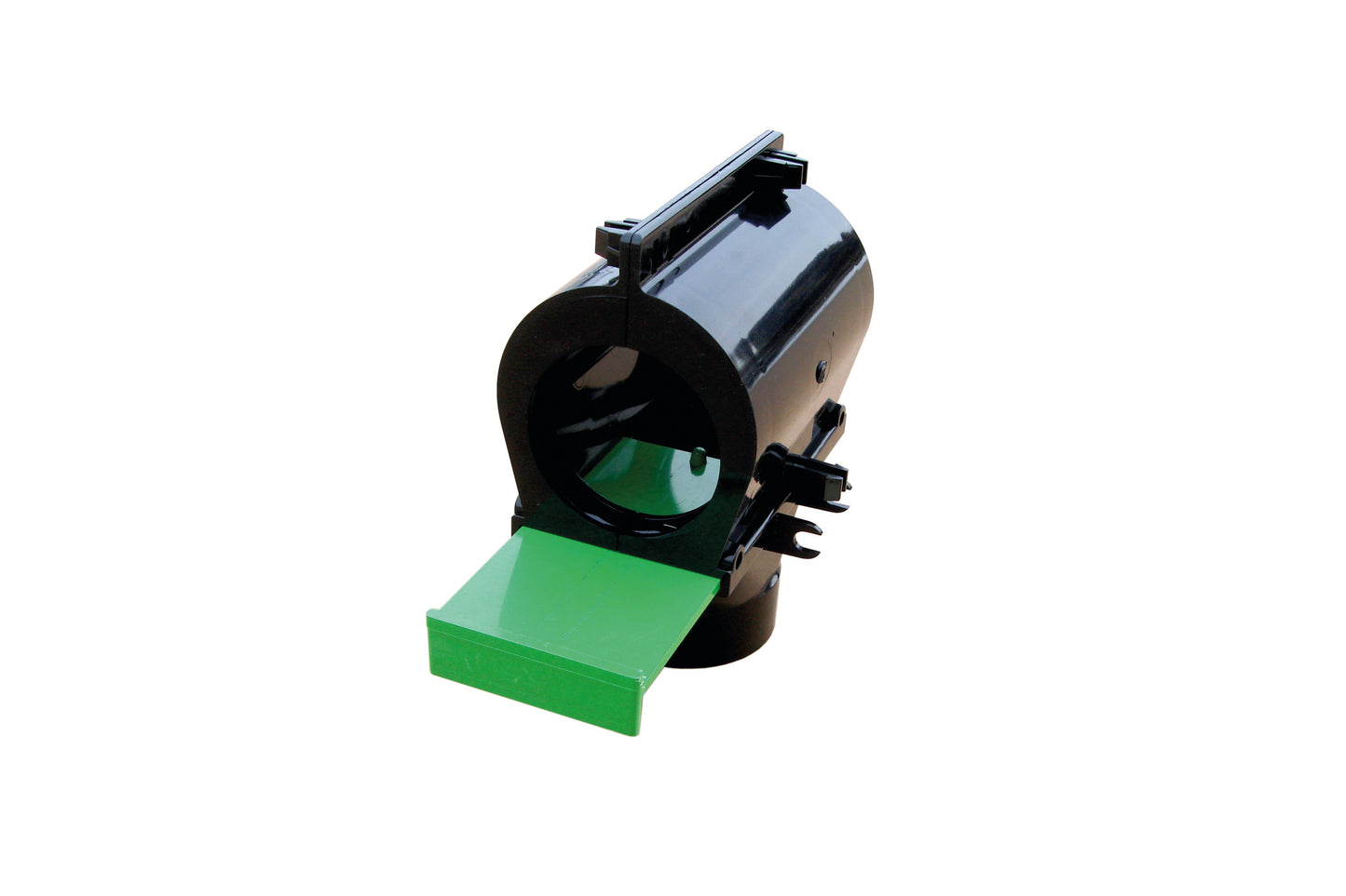 Feed droplet closed | Black | 63mm | outlet inner Ø: 60 mm | Width: 120 mm | Agriculture Feed System | Pig Poultry Dairy and Beef