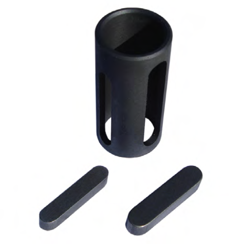 Motor sleeve 19/24 mm | Shaft | Connect 0.75kW auger gear box up to 1.5kW electric motors