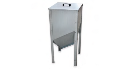 150-Litre Feed Hopper Set with Cover and 89mm Auger Attachment