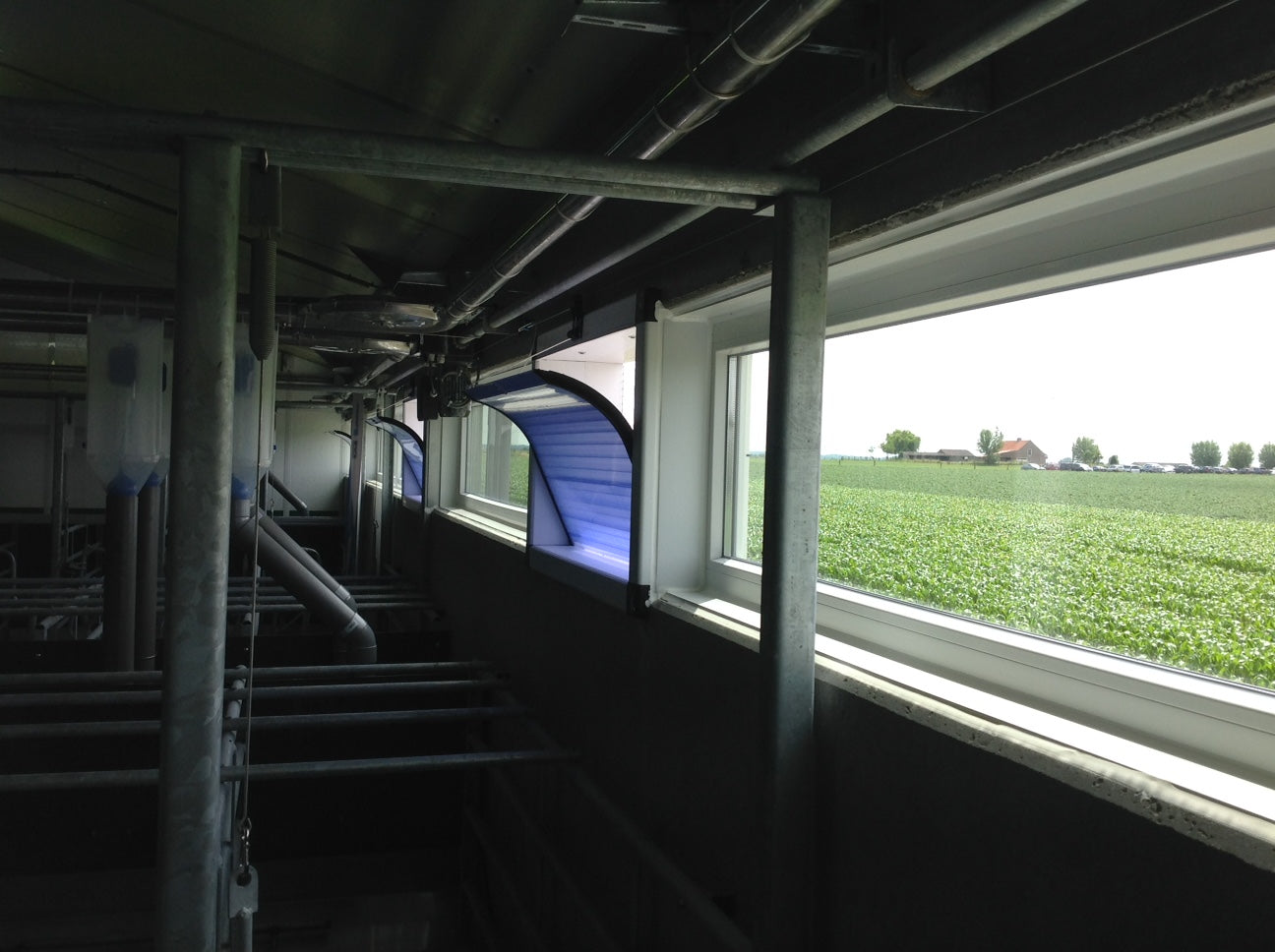 Scan Air Horizontal Inlet 600 X 545 with transparent window | Inlet for Pig Poultry Ventilation