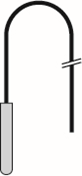 PT1000 Three Wire Replacement Temperature Sensor (with or without 6 metre cable)